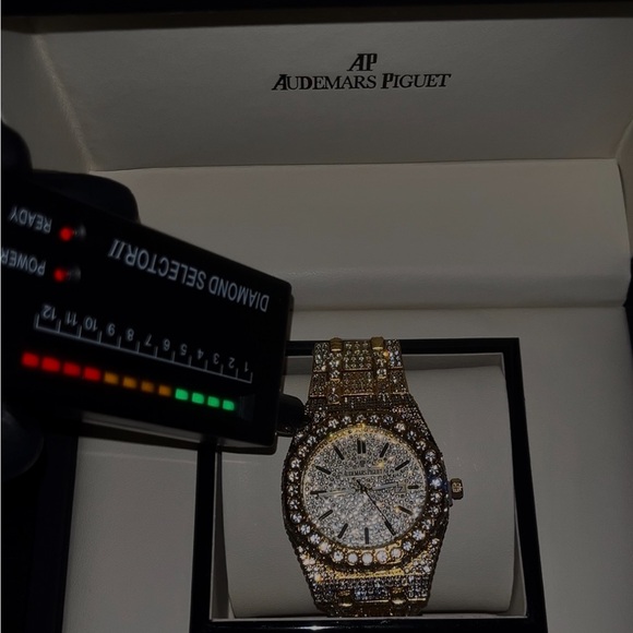 Audemars Piguet Gold Moissanite Watch